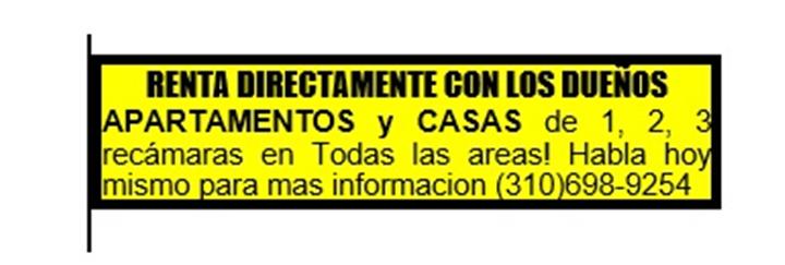 RENTAS EN TODAS LAS AREAS! image 1