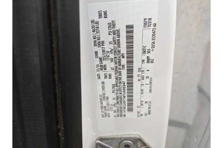 $11196 : Ford Escape 2015 S 4dr SUV image 7