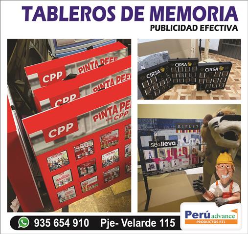 TABLERO DE MEMORIA JUEGOS image 1