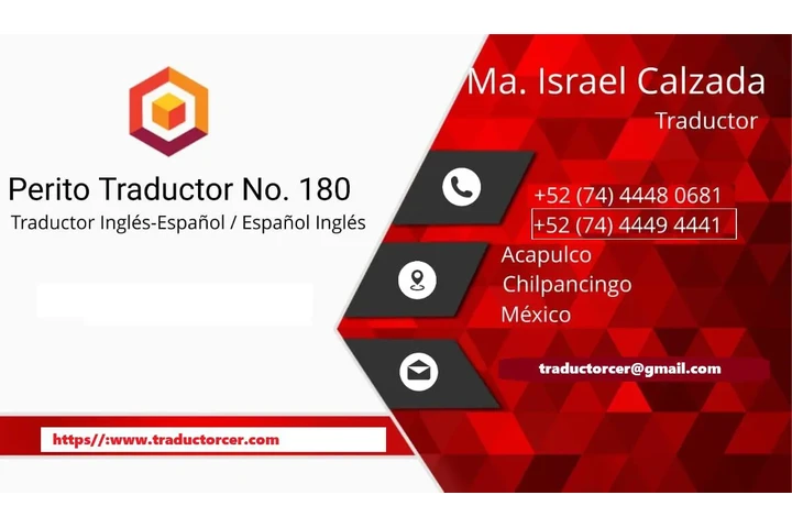 TRADUCTOR  CERT. ACTAS DE NACI image 2