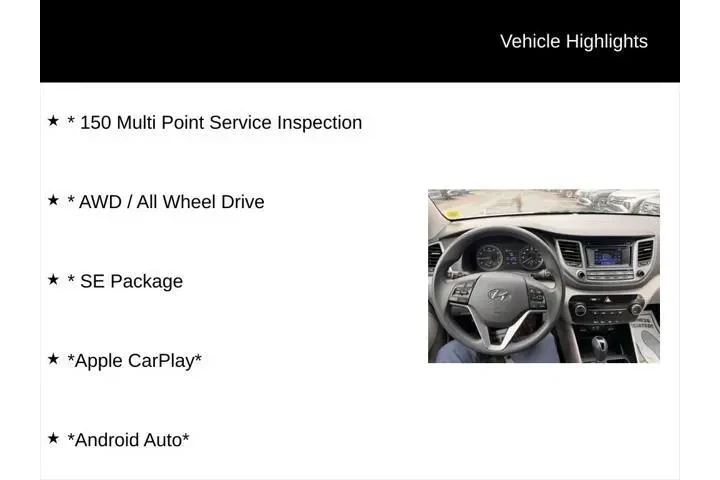 $12500 : Hyundai TUCSON 2016 AWD SE 4 image 2