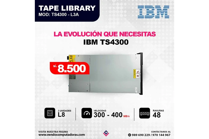 $8500 : Tape library IBM TS4300 - L3A image 3