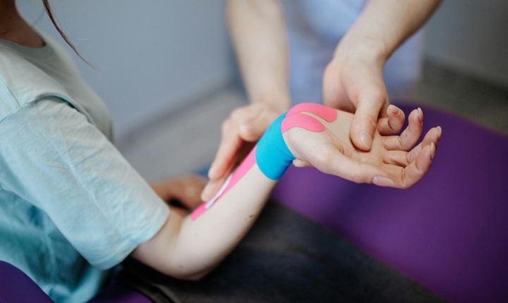 Paciente con una lesión en el tendón