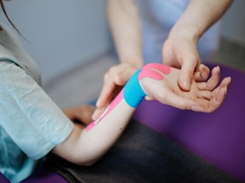 Paciente con una lesión en el tendón