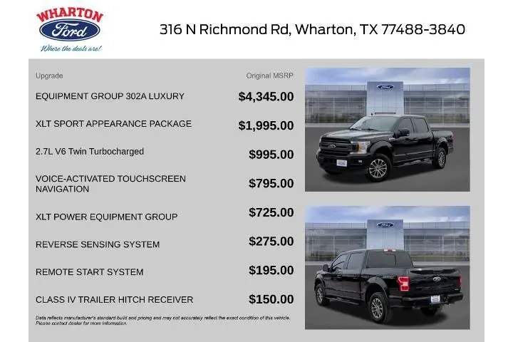 $30881 : Ford F-150 2020 4x4 XLT 4dr image 2