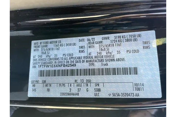 $39280 : Ford F-150 2022 4x4 XLT 4dr image 10