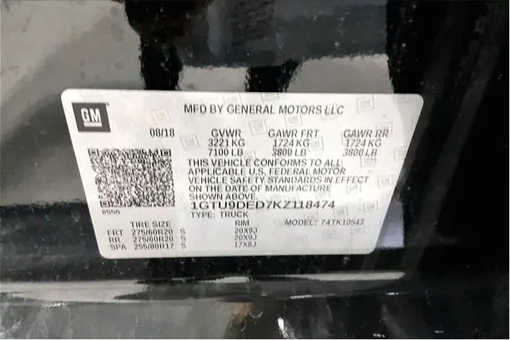 $32951 : GMC Sierra 1500 2019 4x4 SLT image 8