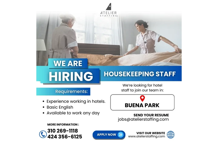 Housekeeping Staff- Buena Park image 1