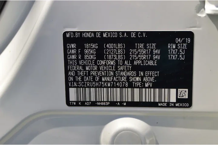 $15995 : Used 2019 HR-V EX-L 2WD CVT f image 10