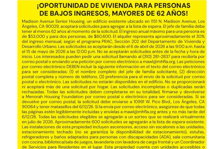 ¡ADULTOS MAYORES DE 62+ AÑOS! image 1
