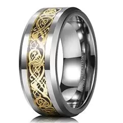 Anillo de tungsteno genuino image 1
