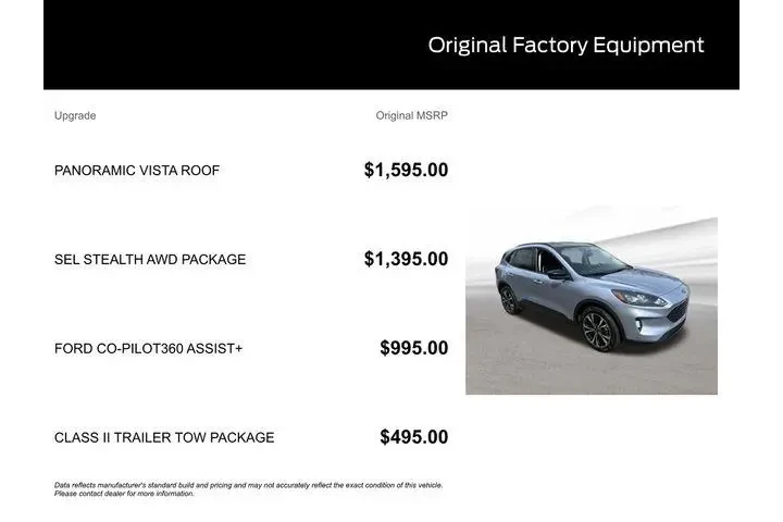 $23470 : Ford Escape 2022 AWD SEL 4dr image 10