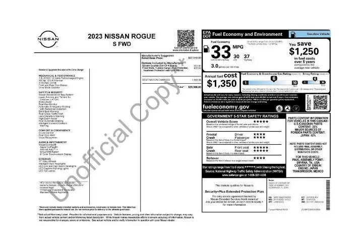 $22610 : Nissan Rogue 2023 S 4dr Cros image 6