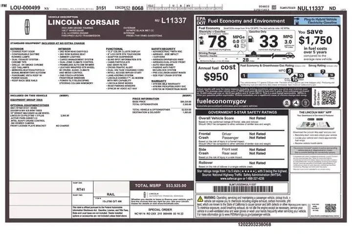 $27970 : Lincoln Corsair 2022 AWD Gra image 2