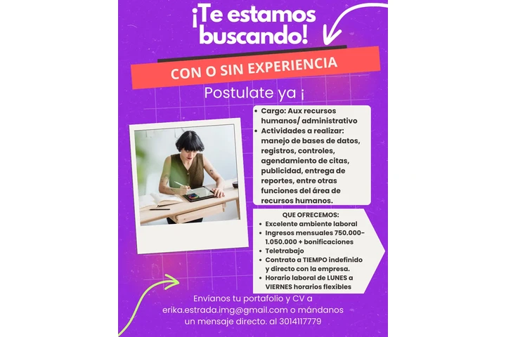 Aux de recursos humanos image 1