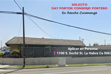 DAY PORTER/ CONSERJE 📍 en San Bernardino