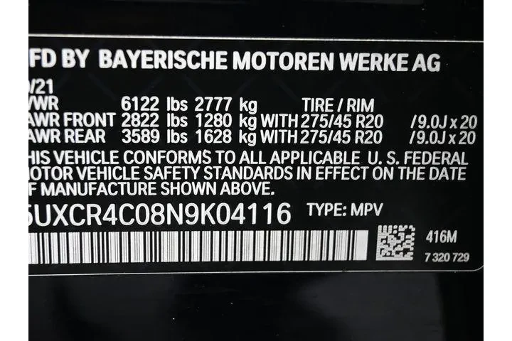 $26118 : BMW X5 2022 sDrive40i 4dr Sp image 9