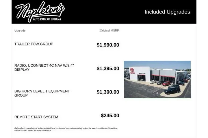 $20725 : Ram 1500 2021 4x4 Big Horn 4 image 4