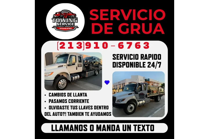 SERVICO DE GRUA FLATBED EN L.A image 2