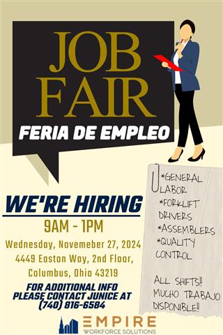 JOB FAIR! FERIA DE EMPLEO! image 2