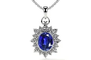 Tanzanite Pendant in Oval Cut en Los Angeles