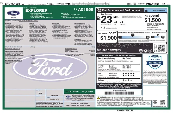 $36488 : Ford Explorer Hybrid 2023 AW image 8