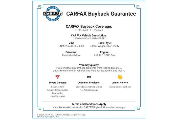 $16997 : Hyundai SANTA FE 2020 SE 4dr image 2