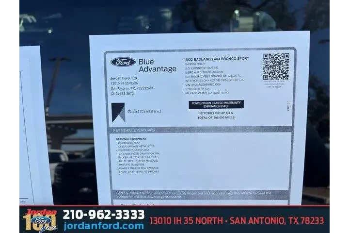 $26975 : Ford Bronco Sport 2022 AWD B image 8