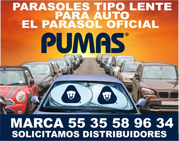 $1 : PARASOLES PARA AUTO pumas image 3