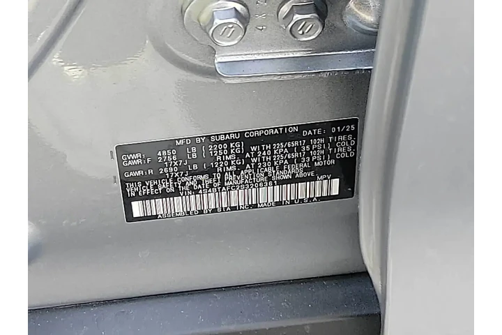 $31946 : Subaru Outback 2025 AWD Prem image 10