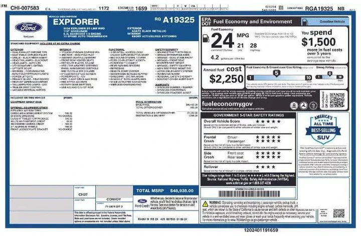$36778 : Ford Explorer 2024 ST-Line 4 image 3