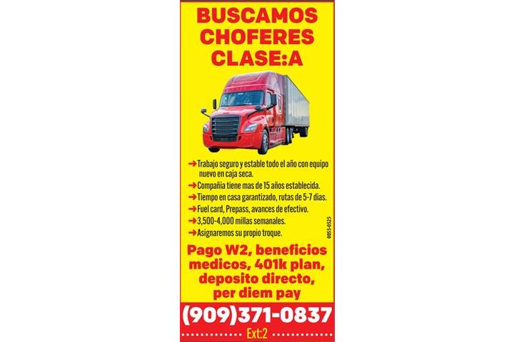 🚚 BUSCAMOS CHOFERES CLASE: A image 1