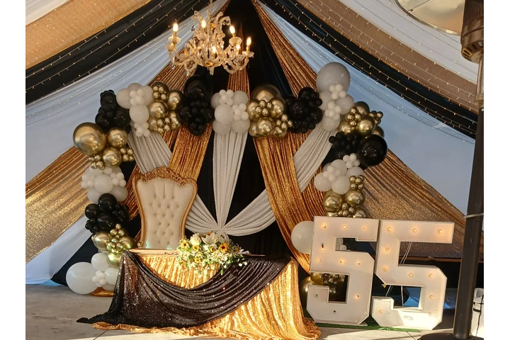 Carpas con draping mesas silla image 3