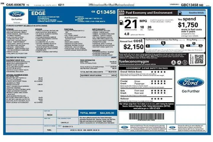 $9995 : Ford Edge 2016 Titanium 4dr image 2