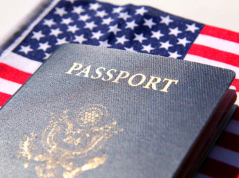 Imagen de un pasaporte de Estados Unidos