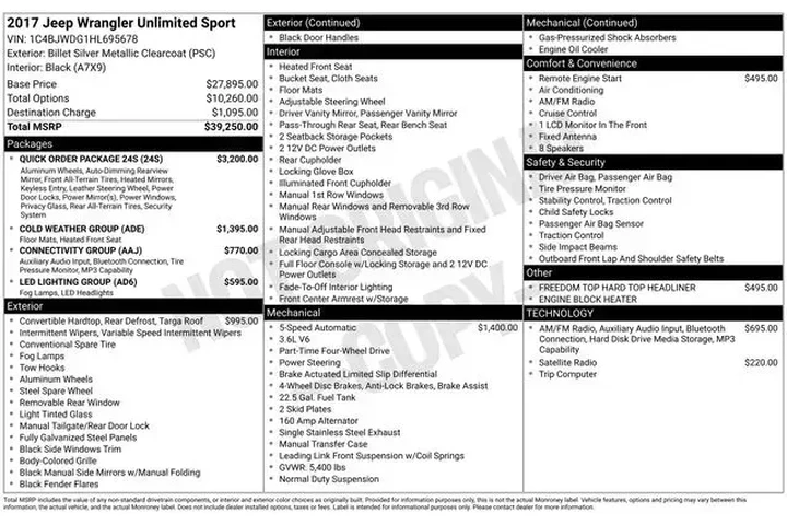 $14990 : Jeep Wrangler Unlimited 2017 image 4