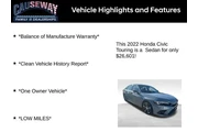 $26601 : Honda Civic 2022 Touring 4dr thumbnail