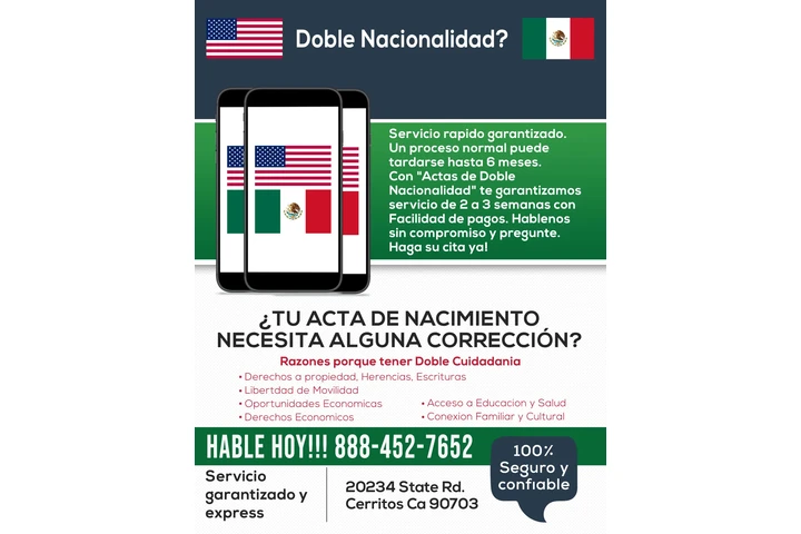 DOBLE NACIONALIDAD MEX USA image 1