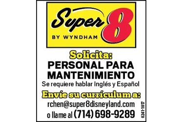 BUSCO PERSONA DE MANTENIMIENTO en Orange County