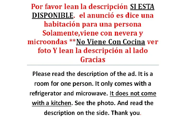 $800 : Habitación para una persona image 6
