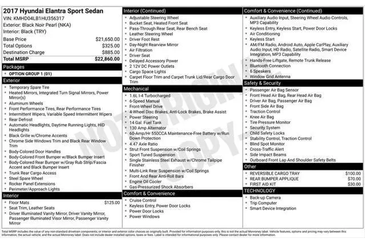 $12997 : Hyundai ELANTRA 2017 Sport 4 image 6