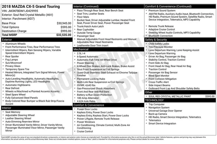 $18420 : Mazda CX-5 2018 AWD Grand To image 3