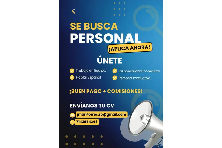 Gran Oportunidad de Trabajo image 1