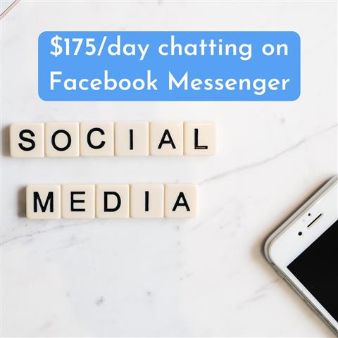 $175/day chatting FB Messngner image 1