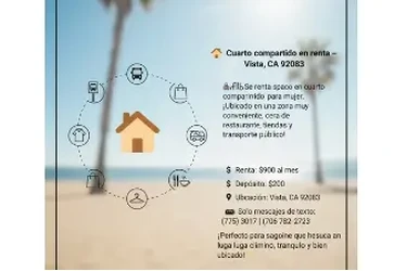 Cuarto para Mujer en San Diego
