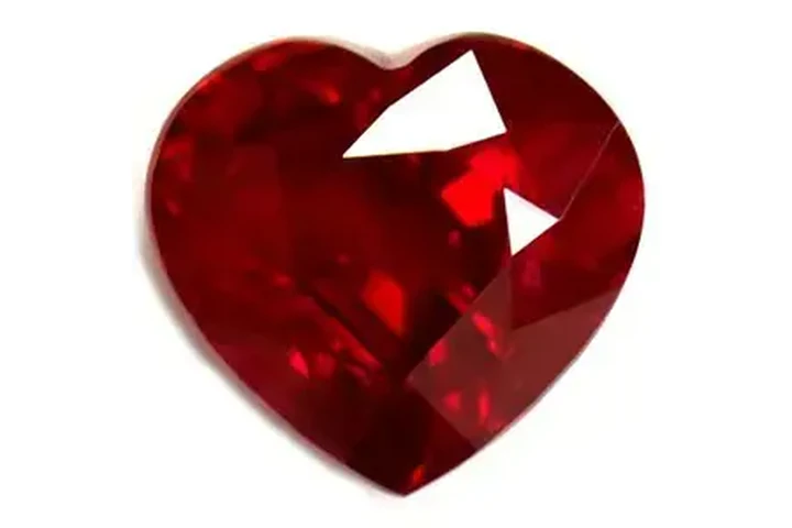 $12350 : Ruby Gemstones in Heart Shape image 1
