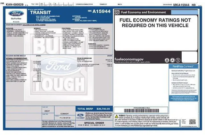 $39000 : Ford Transit 2021 350 HD 2dr image 2