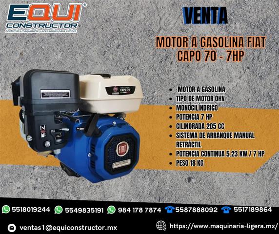 $1 : Motor a gasolina Fiat Capo 70 image 1