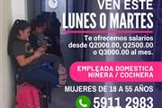 PLAZAS PARA MUJERES en Guatemala City