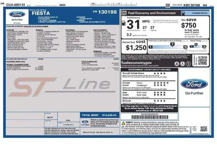 $10133 : Ford Fiesta 2019 ST Line 4dr image 3